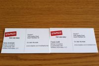 Staples Business Cards Gutschein 2016 In Verbindung Mit Der with Staples Banner Template