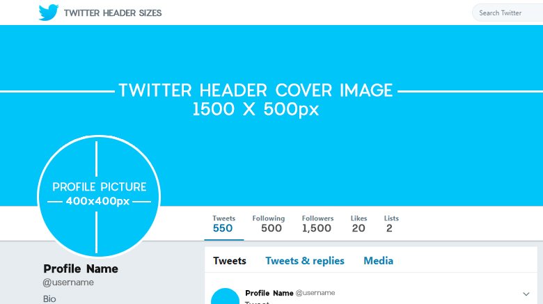 Ultimate Guide To Twitter Header Sizes With Psd Templates | throughout Twitter Banner Template Psd