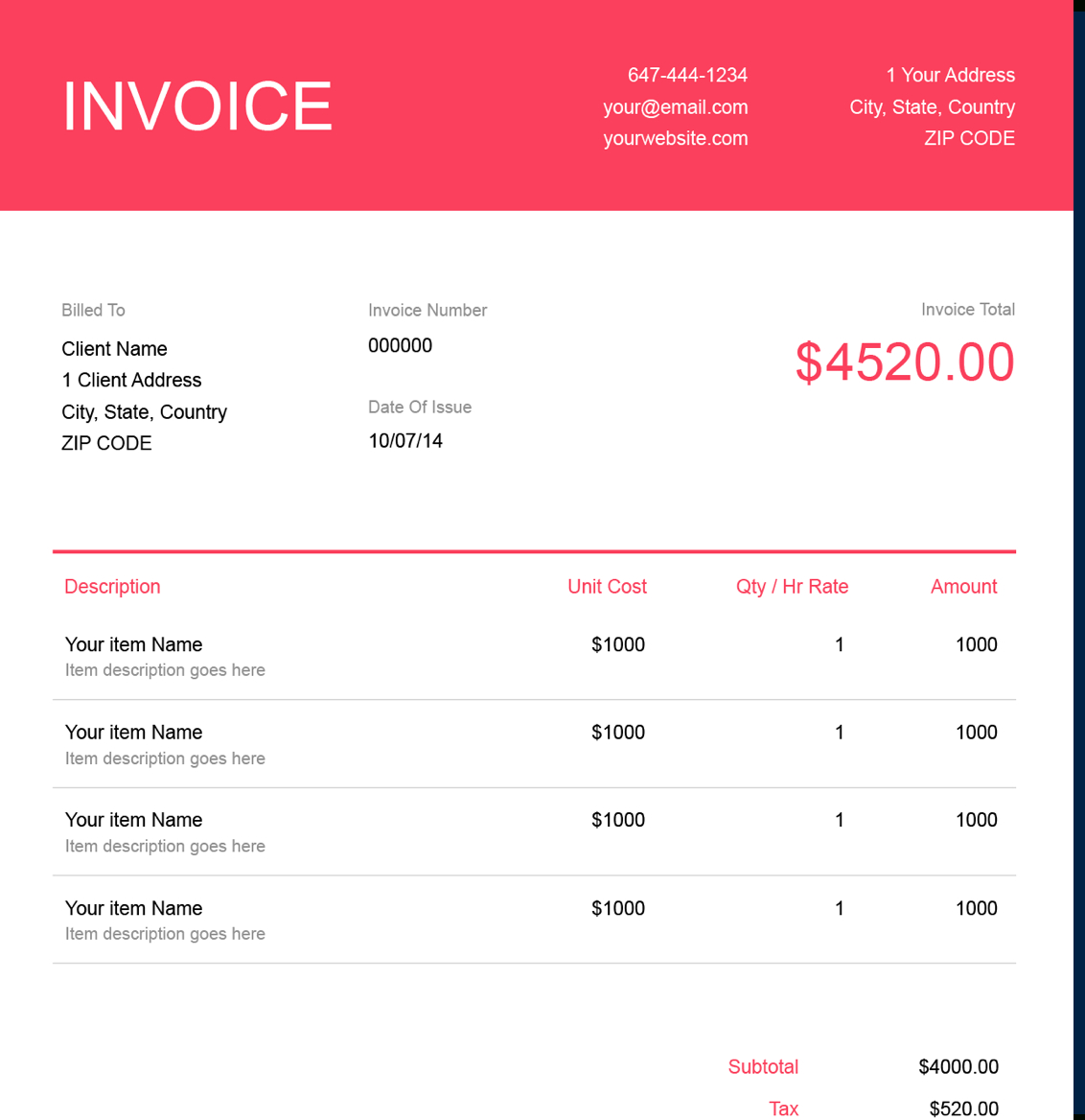 Videography Invoice Template | Free Download | Send In Minutes with Film Invoice Template