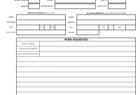 027 Maintenance Work Order Template Excel New Job Card pertaining to Mechanics Job Card Template