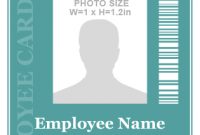 10 Amazing Employee Vertical Size Id Cards For Free intended for Portrait Id Card Template