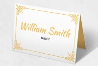 10+ Free Place Card Templates – Microsoft Word (Doc intended for Free Templates For Cards Print