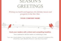 10 Holiday Email Templates For Small Businesses &amp; Nonprofits inside Holiday Card Email Template