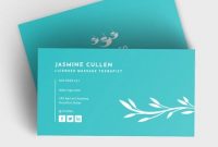 10+ Massage Business Card Templates In Word, Pages, Psd with regard to Massage Therapy Business Card Templates