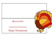 10 Sets Of Free, Printable Thanksgiving Place Cards with Thanksgiving Place Card Templates