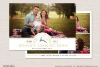 12 Christmas Card Photoshop Templates To Get You Up And in Christmas Photo Card Templates Photoshop