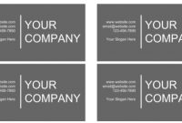 12 How To Create Business Card Templates For Google Docs for Business Card Template For Google Docs