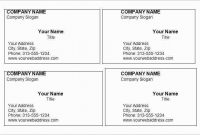 13 Format Business Card Template For Word 2013 For Free For intended for Word 2013 Business Card Template