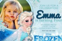 13+ Frozen Invitation Templates – Word, Psd, Ai | Free regarding Frozen Birthday Card Template