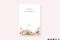 14+ Pretty Wedding Advice Cards – Psd, Ai, Indesign | Free intended for Marriage Advice Cards Templates