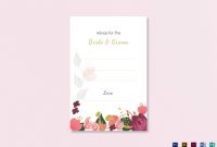14+ Pretty Wedding Advice Cards – Psd, Ai, Indesign | Free with Marriage Advice Cards Templates