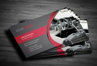 15+ Creative Car Rental Business Card Psd Templates inside Automotive Business Card Templates