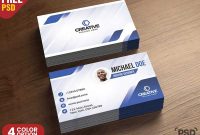 15+ Free Printable Business Card Templates Psd 2018 | Modern throughout Name Card Design Template Psd