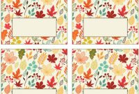 15 Free Printable Place Cards For Thanksgiving with Thanksgiving Place Cards Template