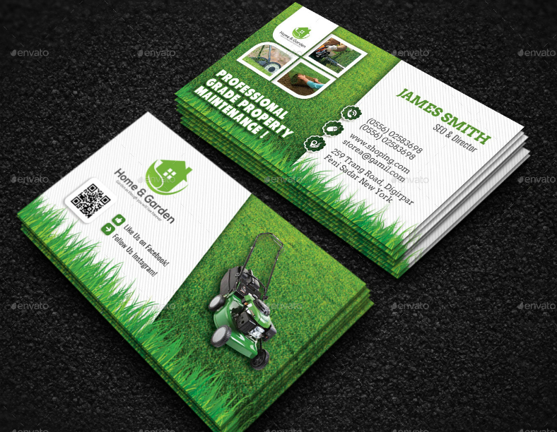 15+ Landscaping Business Card Templates - Word, Psd | Free in Landscaping Business Card Template
