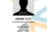 16 Id Badge & Id Card Templates {Free} – Templatearchive in Portrait Id Card Template
