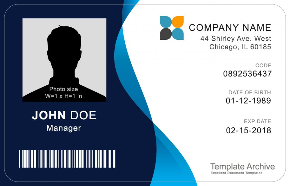 16 Id Badge &amp; Id Card Templates {Free} - Templatearchive inside Personal Identification Card Template