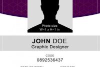 16 Id Badge & Id Card Templates {Free} – Templatearchive with regard to Portrait Id Card Template