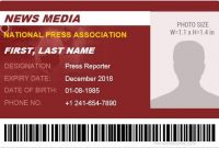 19+ Id Card Templates For Badges – Word Excel Samples pertaining to Media Id Card Templates