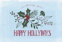 20 Beautiful (And Free) Christmas Card Templates | Psprint intended for Happy Holidays Card Template
