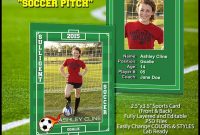 2019 Soccer Sports Trader Card Template For Photoshop Soccer within Soccer Trading Card Template