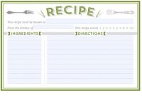 21+ Free Recipe Card Template – Word Excel Formats for Fillable Recipe Card Template