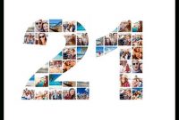 21St Birthday Photo Collage | Free Templates Throughout for Birthday Card Collage Template