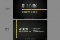 25+ Construction Business Card Template Psd And Indesign with Construction Business Card Templates Download Free