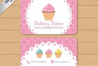 25 Free Pink Business Card Templates For Download regarding Cake Business Cards Templates Free