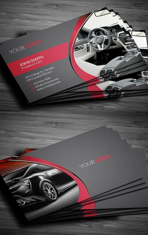 25 New Modern Business Card Templates (Print Ready Design with regard to Automotive Business Card Templates