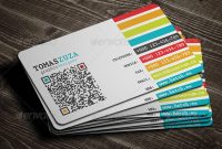 25 Qr Code Business Card Templates – Bashooka for Qr Code Business Card Template