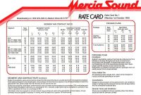 25+ Rate Card Templates ( Rate Sheet Templates ) Word Excel Pdf for Advertising Rate Card Template