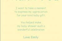 26 Images Thank You Cards After Baby Shower – Baby Shower pertaining to Template For Baby Shower Thank You Cards