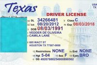 28 Drivers License Template Free | Robertbathurst Regarding throughout Texas Id Card Template