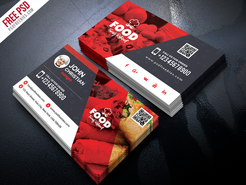 30+ Delicate Restaurant Business Card Templates | Decolore pertaining to Restaurant Business Cards Templates Free