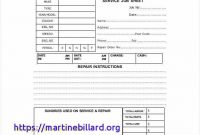 30 Free Printable Job Card Template Mechanic Photojob regarding Service Job Card Template