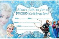 30 Online Frozen Birthday Invitation Blank Template Maker within Frozen Birthday Card Template
