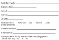 33+ Credit Card Authorization Form Template | Templates Study regarding Credit Card Payment Slip Template