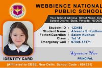 38 Awesome Free Id Card Template Images | Id Card Template with High School Id Card Template