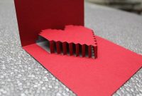 3D Heart Valentine's Card – Free Template | Heart Pop Up in Heart Pop Up Card Template Free