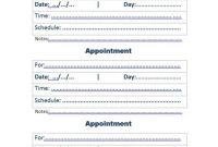 40+ Appointment Cards Templates & Appointment Reminders inside Medical Appointment Card Template Free