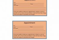 40+ Appointment Cards Templates & Appointment Reminders with regard to Dentist Appointment Card Template