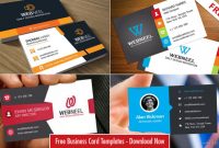 40 Professional Free Business Card Templates With Source throughout Free Business Card Templates In Psd Format