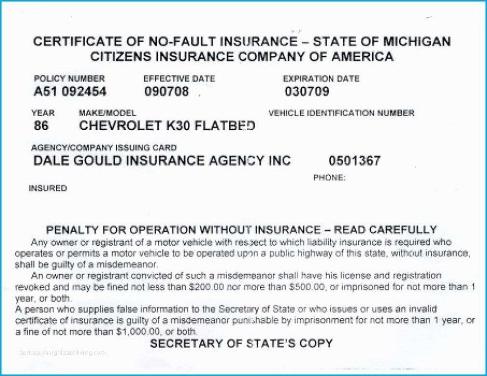 40 Proof Of Auto Insurance Template Free | Moestemplate in Proof Of Insurance Card Template
