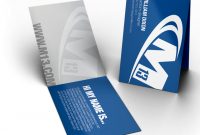 41 4 Sided Business Card Templates In Photoshop For 4 Sided in Fold Over Business Card Template