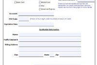 44+ Sample Credit Card Authorization Form Templates In Pdf throughout Credit Card Payment Slip Template