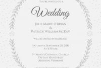46 Wedding Card Templates For Wordwedding Card Templates within Church Wedding Invitation Card Template