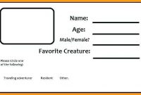 48 Printable Id Card Template On Word In Word With Id Card throughout Id Card Template For Kids