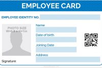 5 Best Employee Id Card Format In Word | Microsoft Word Id inside Employee Card Template Word