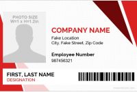 5 Best Employee Id Card Format In Word | Microsoft Word Id with Id Card Template For Microsoft Word